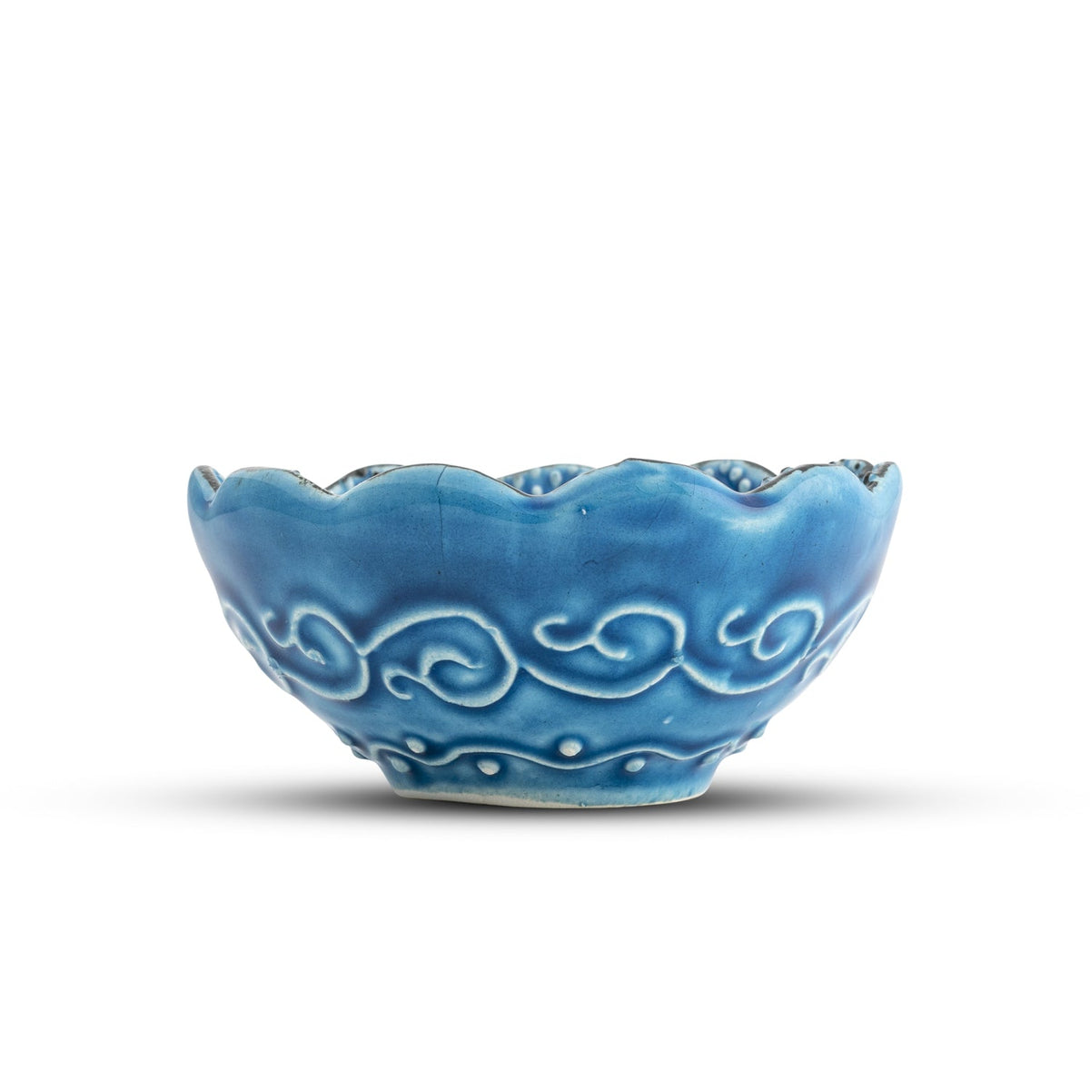 8 cm Handmade Bowl, Ocean Blue