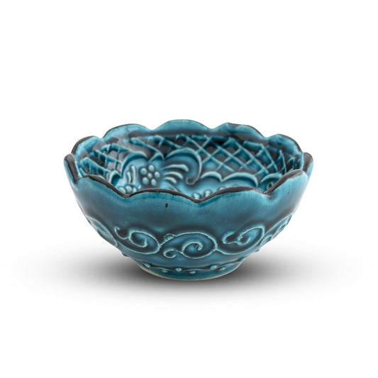 8 cm Handmade Bowl, Ocean Turquoise