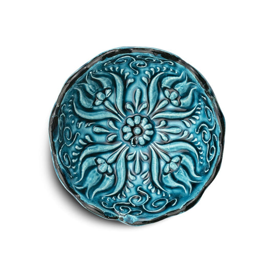 8 cm Handmade Bowl, Ocean Turquoise