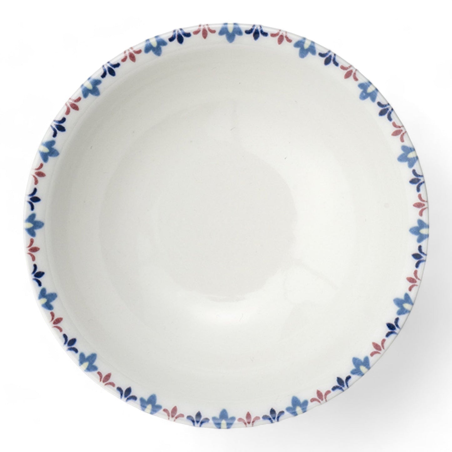 Set of 4 Porcelain Soup&Cereal Bowls – Fairlie, Petal Rim – 17cm