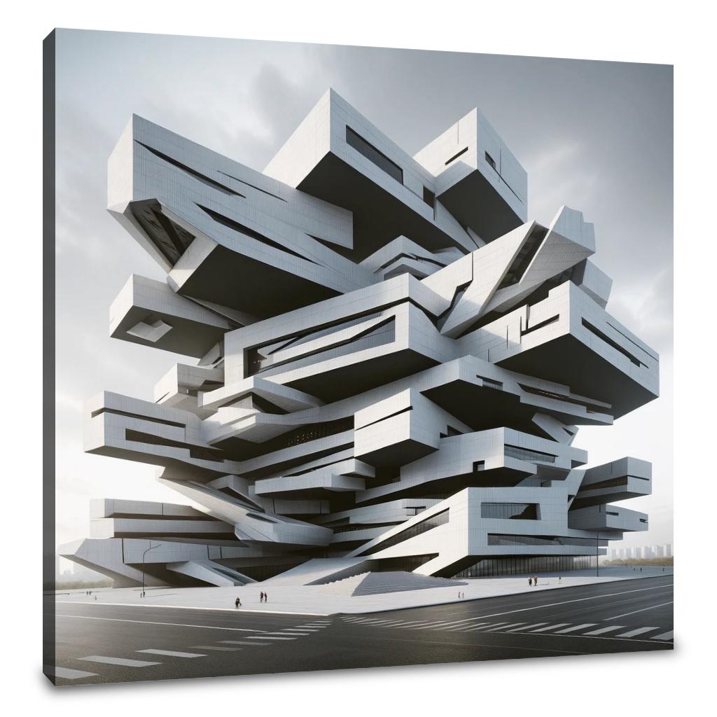 Deconstructivist Dimensions Canvas