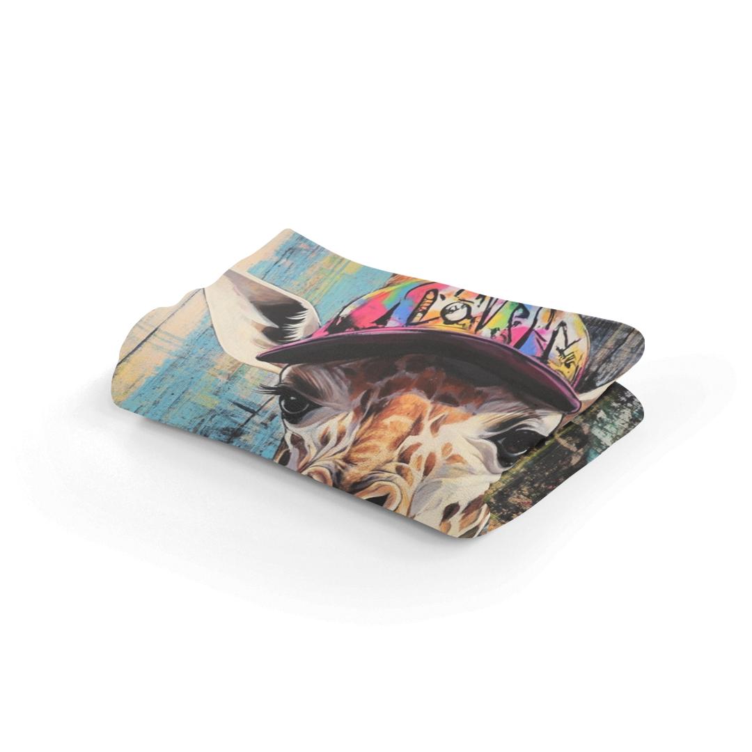 Graffiti Giraffe Blanket