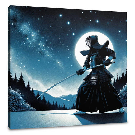 Kendo Under Starlight Canvas