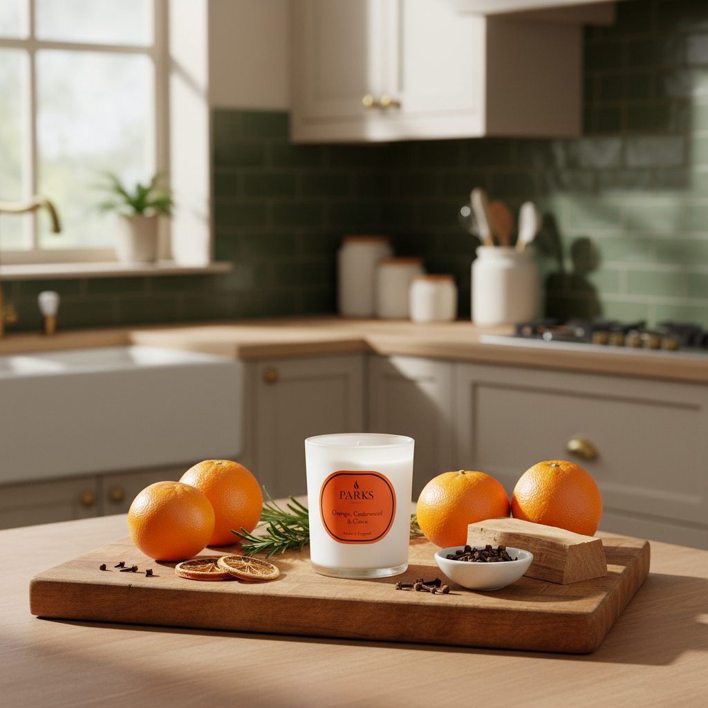 ORANGE, CEDARWOOD & CLOVE CANDLE 180G