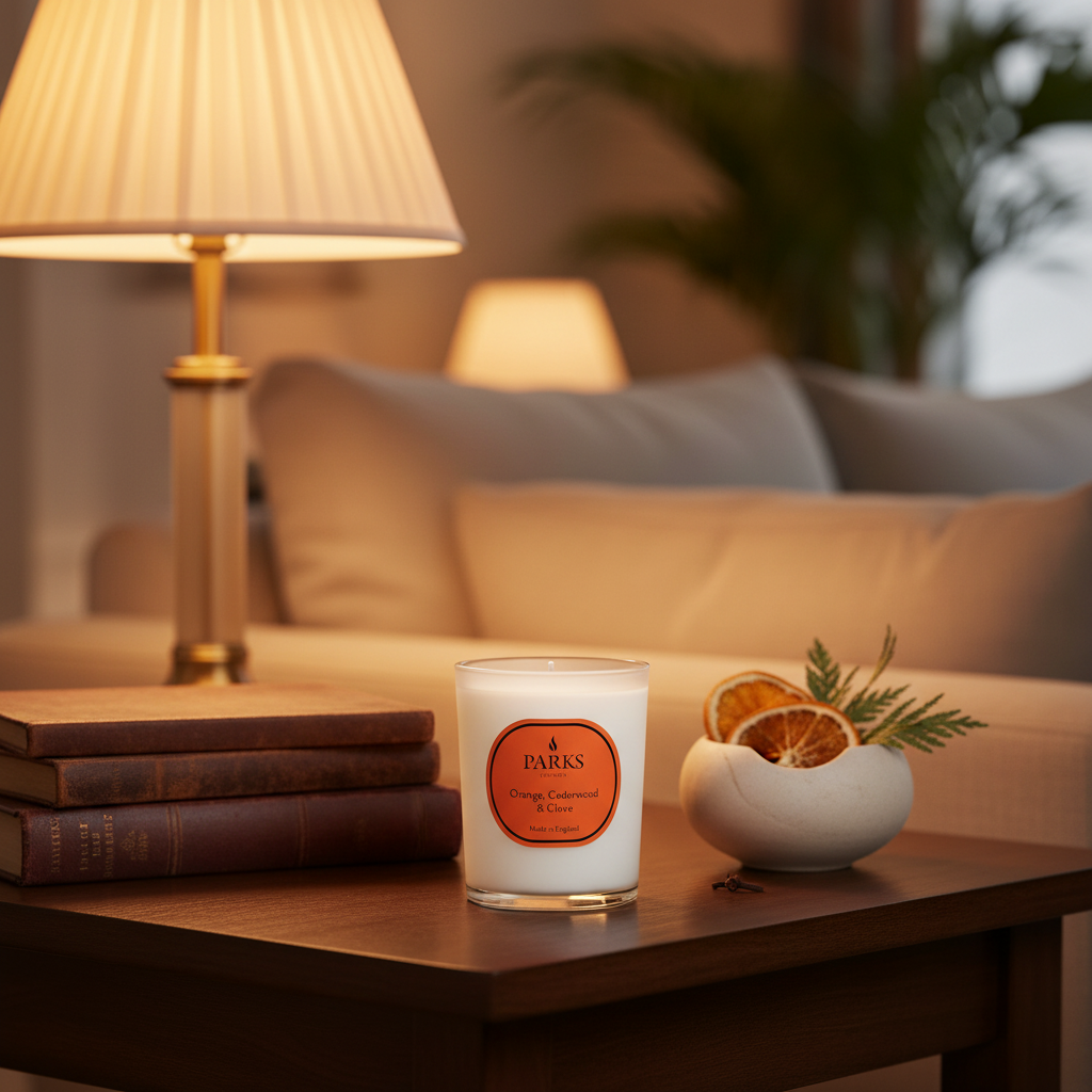 ORANGE, CEDARWOOD & CLOVE CANDLE 180G