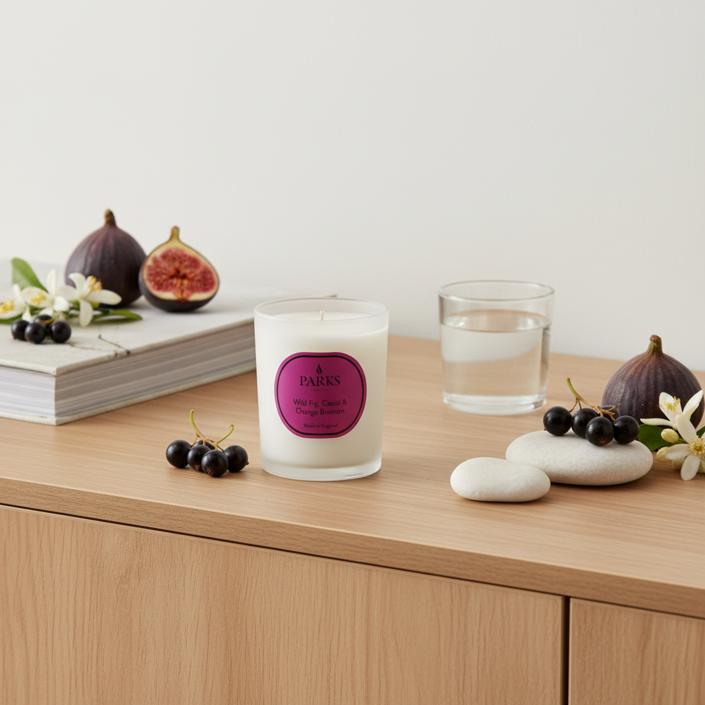 WILD FIG, CASSIS & ORANGE BLOSSOM CANDLE 180G
