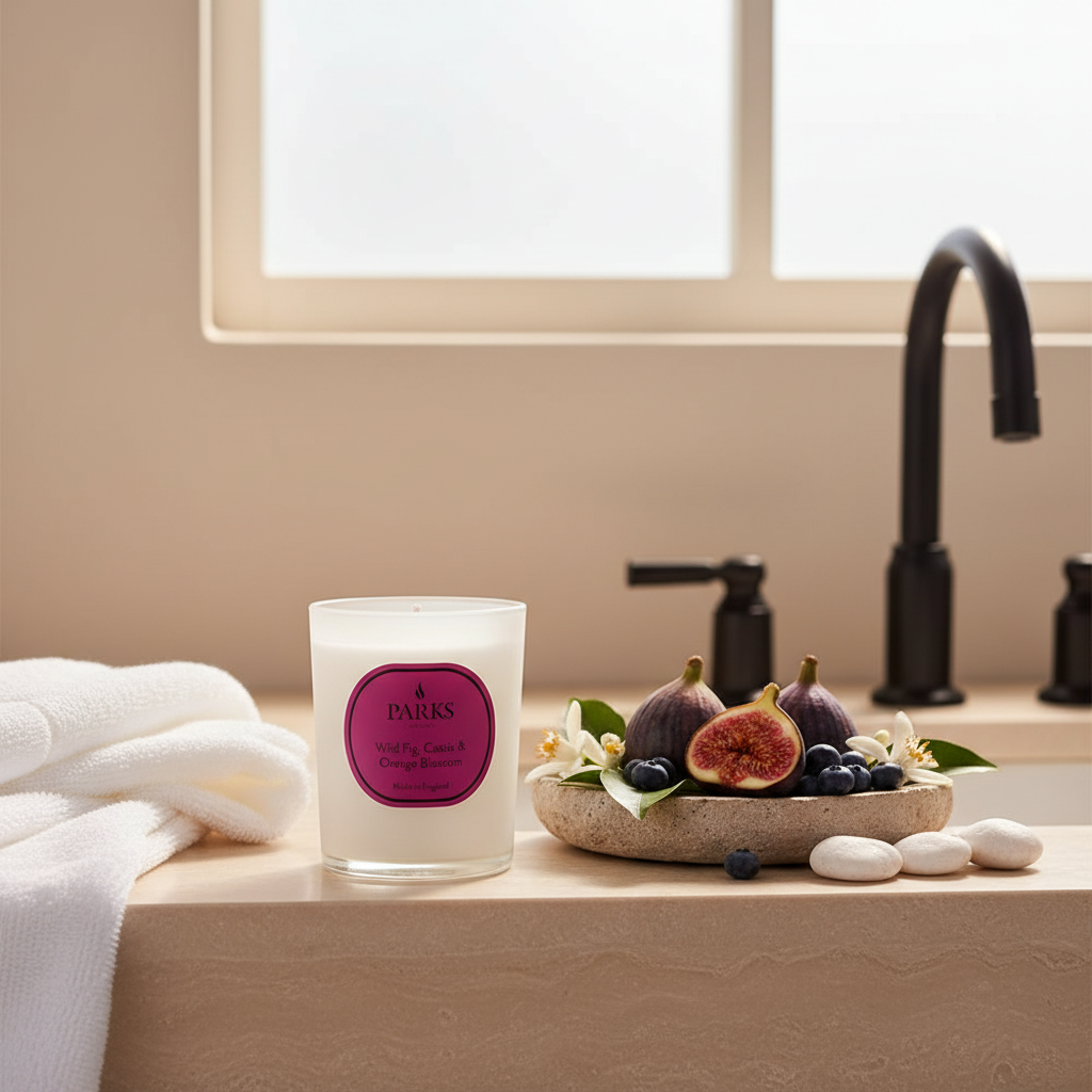 WILD FIG, CASSIS & ORANGE BLOSSOM CANDLE 180G
