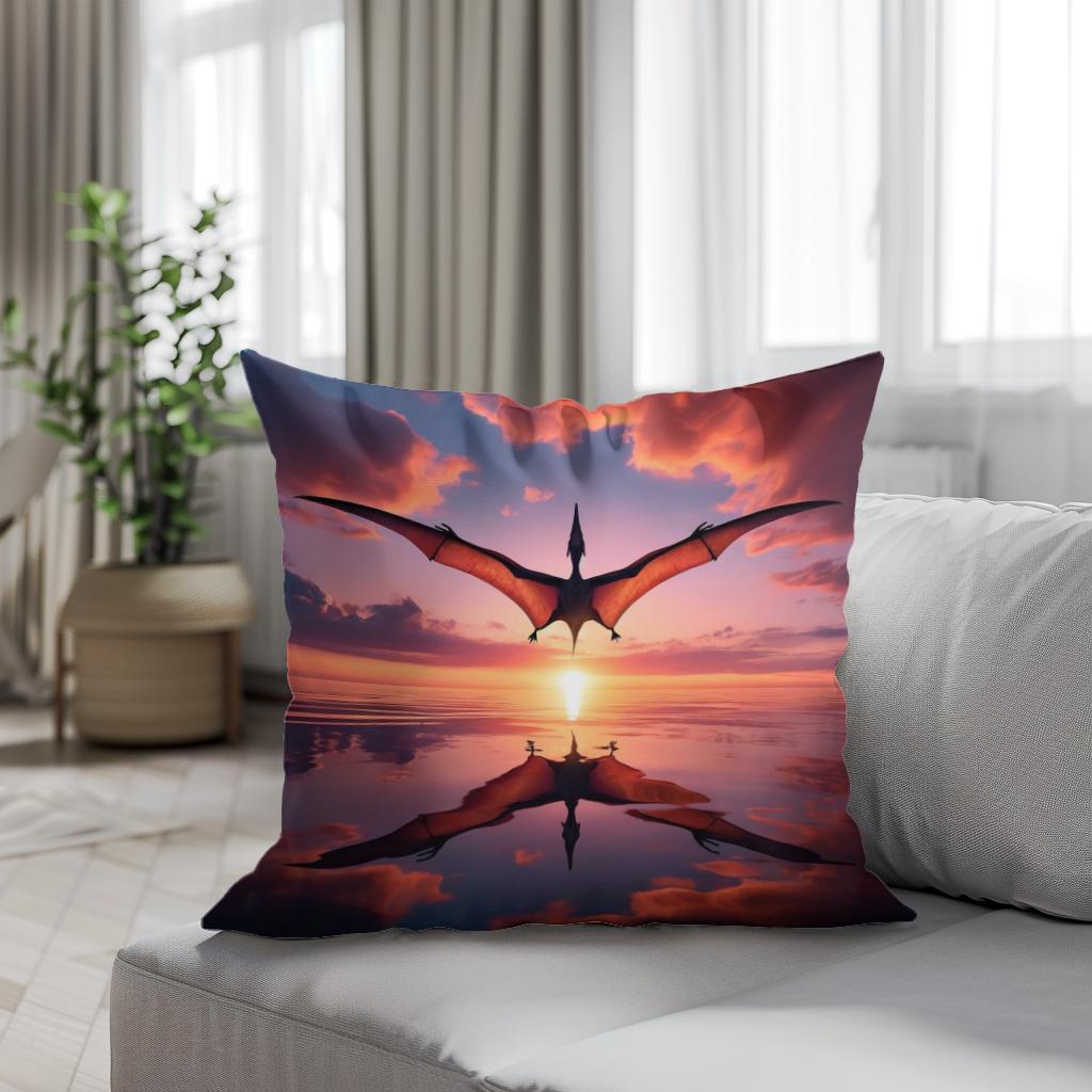 Dawn Flight Pteranodon Cotton Cushion