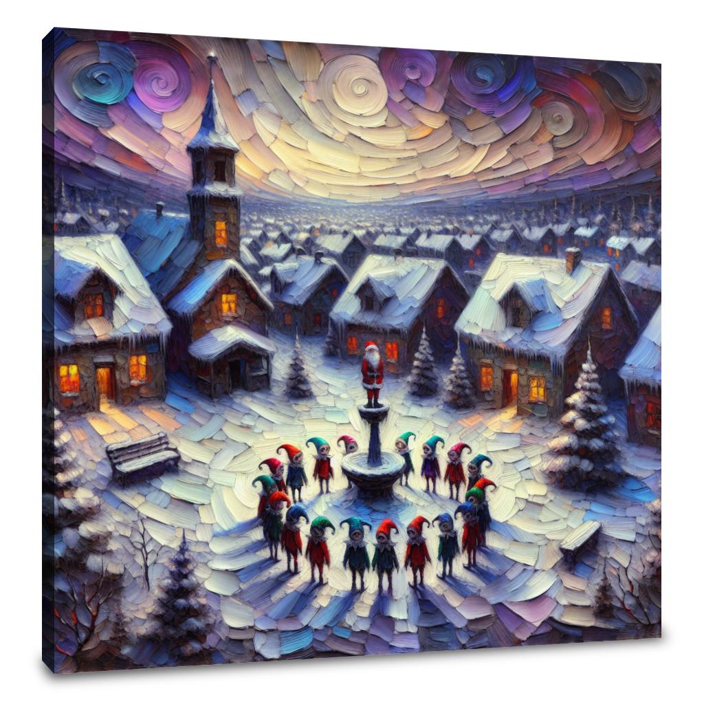Melancholy Winter Elves' Canvas