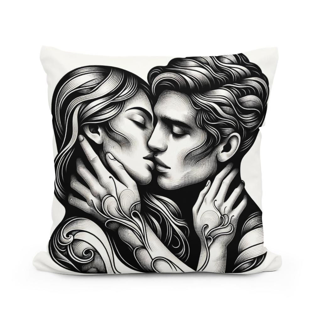 Golden Kiss Cotton Cushion