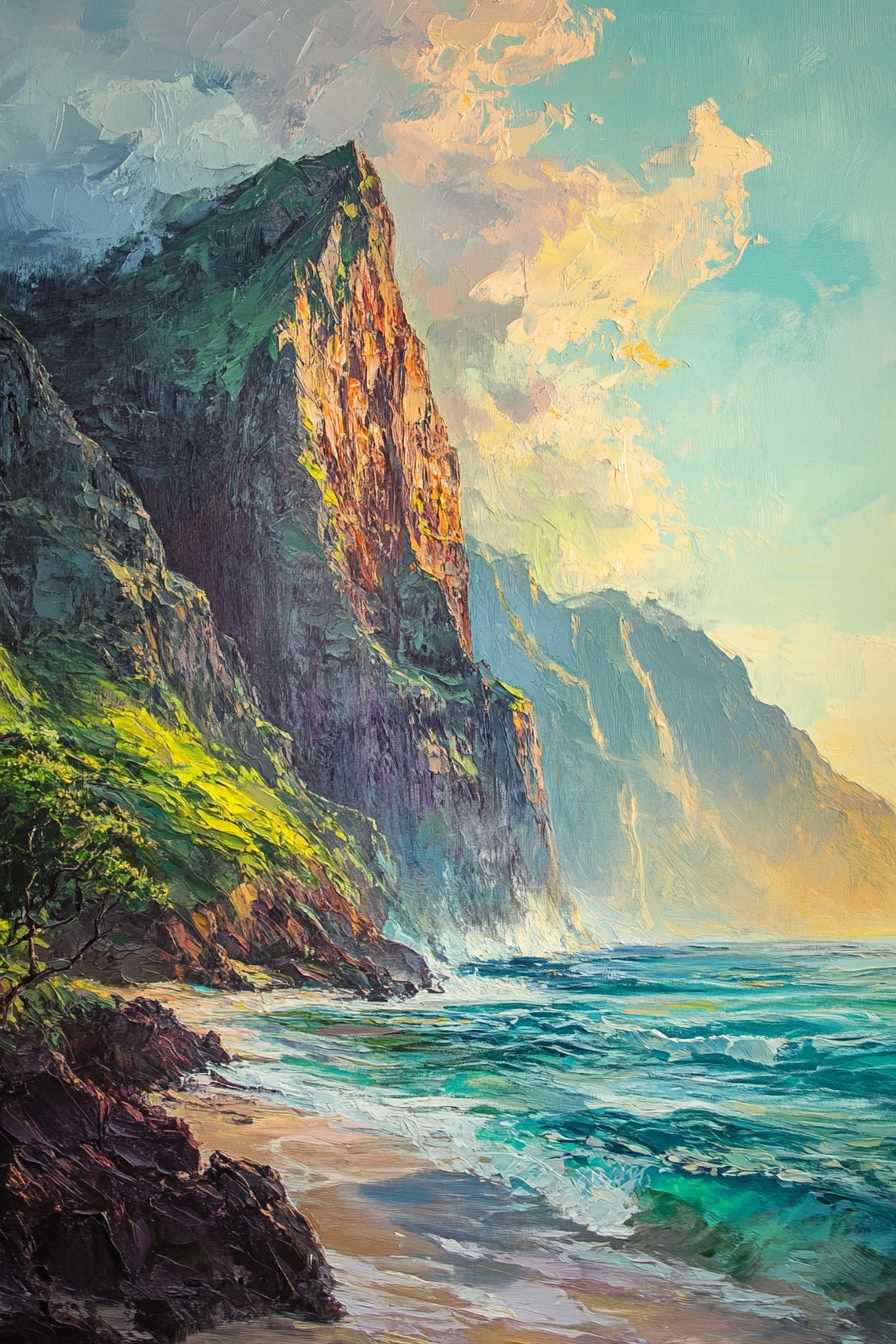 Na Pali Sunset Canvas