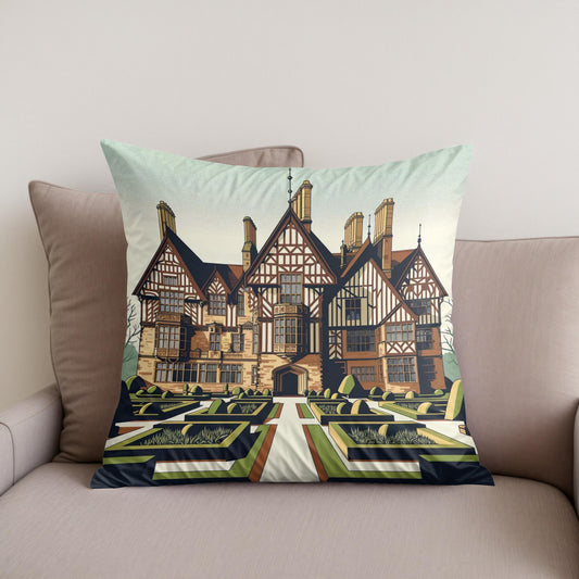Liverpool Speke Hall Minimalist Vision Cotton Cushion