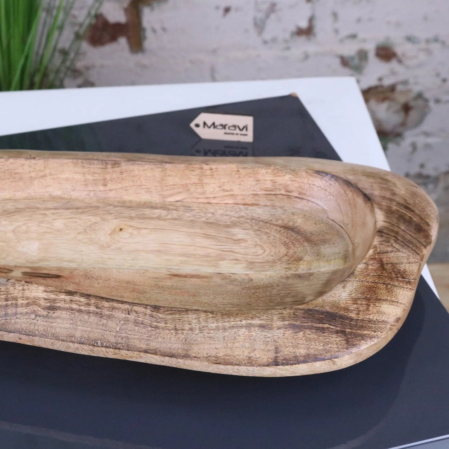 Nalita Wooden Dough Bowl Serving Dish 57cm