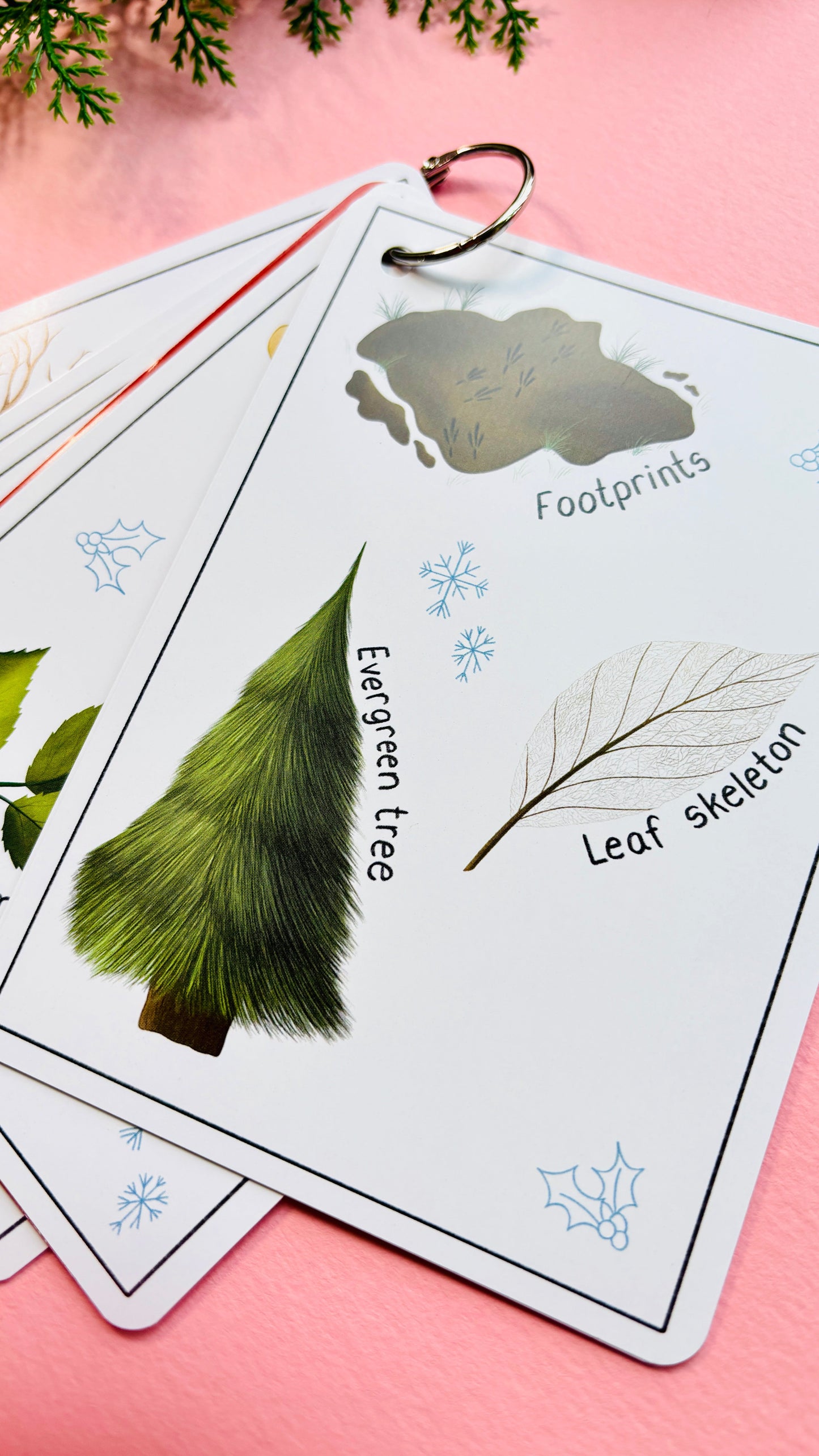 Winter Nature Scavenger Hunt Cards for Kids | Eco-Friendly Outdoor Christmas Gift