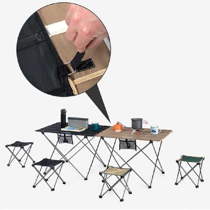 Naturehike Aluminium Portable Compact Foldable Camping Picnic Tables (Large)
