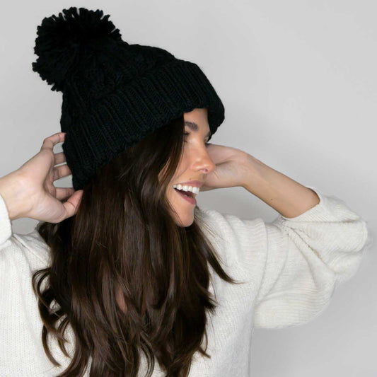 Navy No-Wool Woolly Beanie