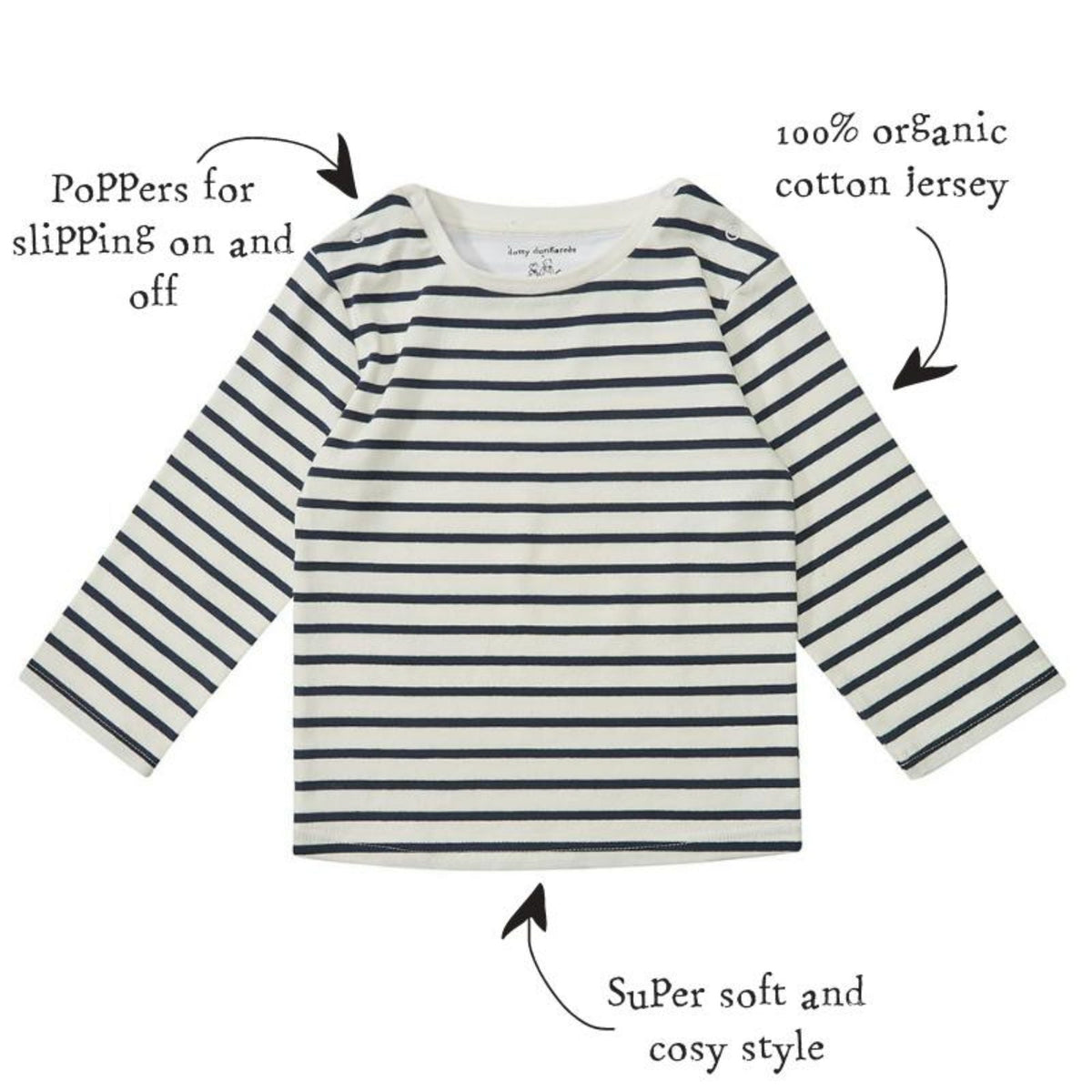 Navy Breton Stripe Top