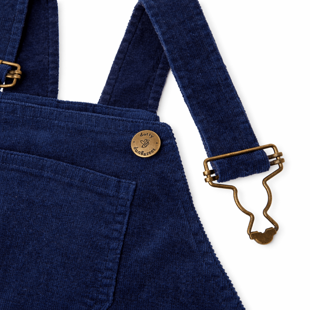 Navy Corduroy Dungarees