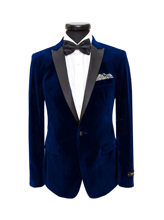 Navy Velvet Dinner Blazer