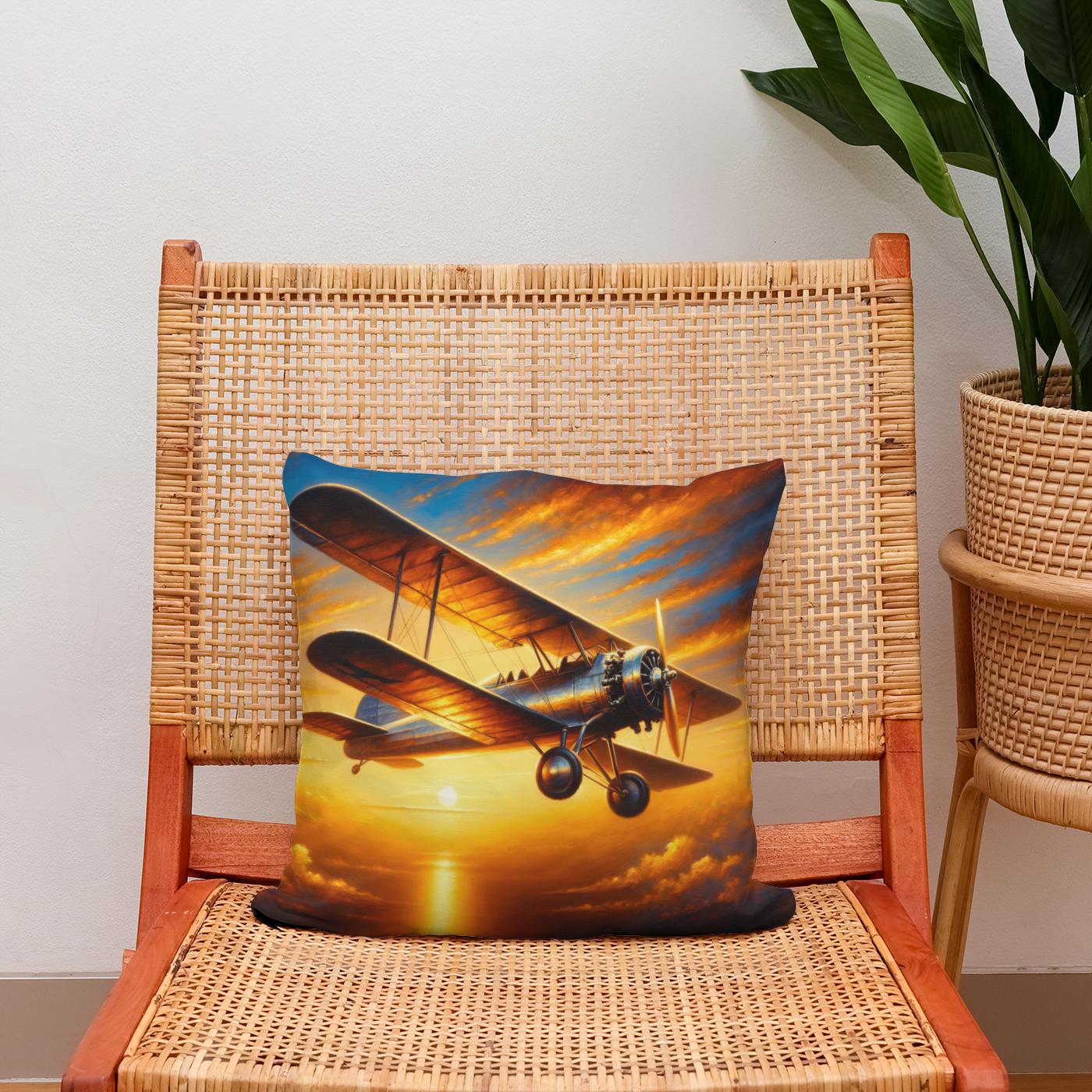Sunset Flight Cotton Cushion