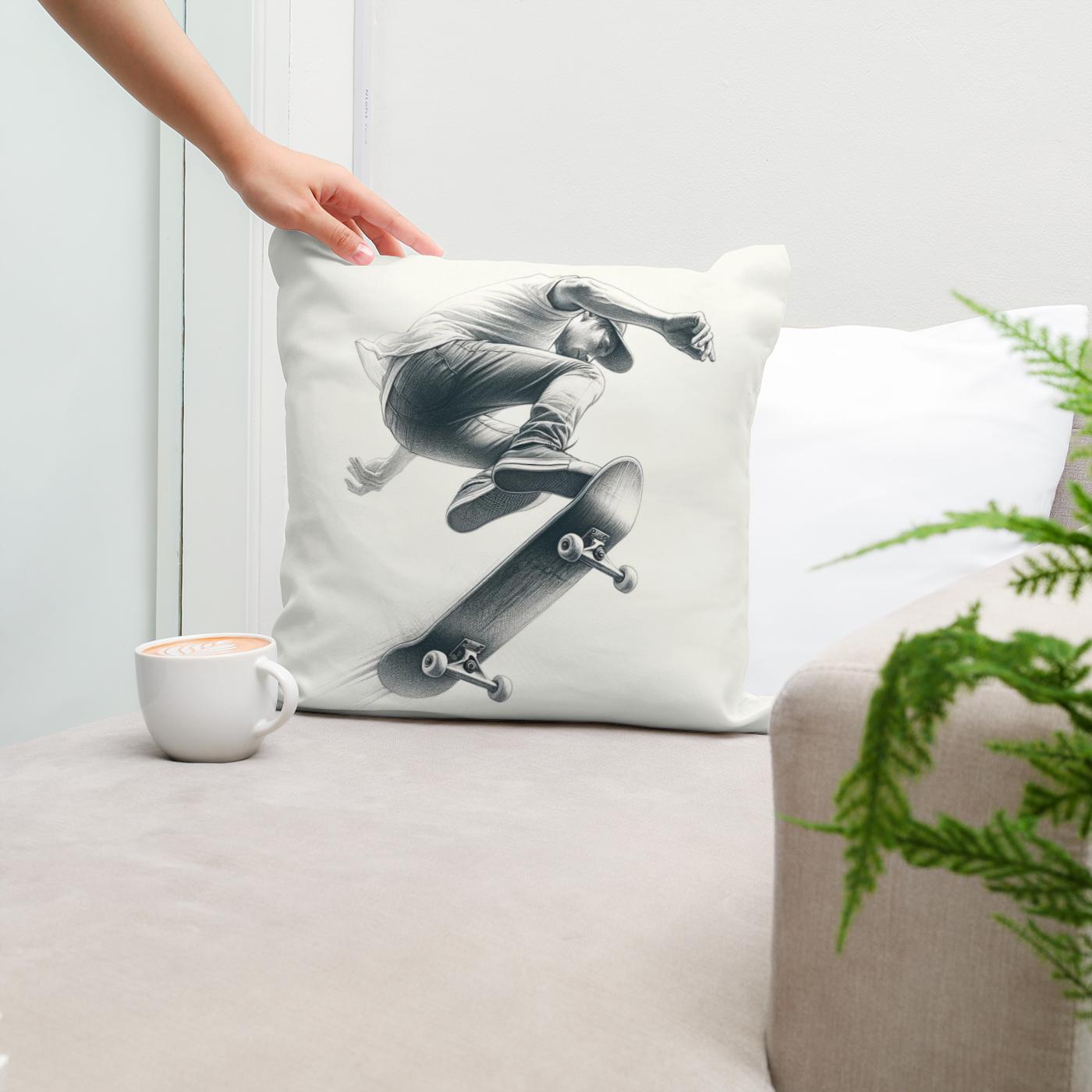 Kickflip Mastery Cotton Cushion