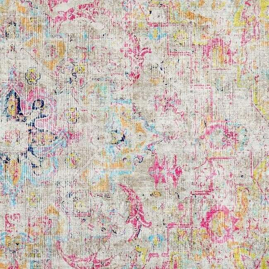 Eco-Washable Multicolour Rug Vintage Design