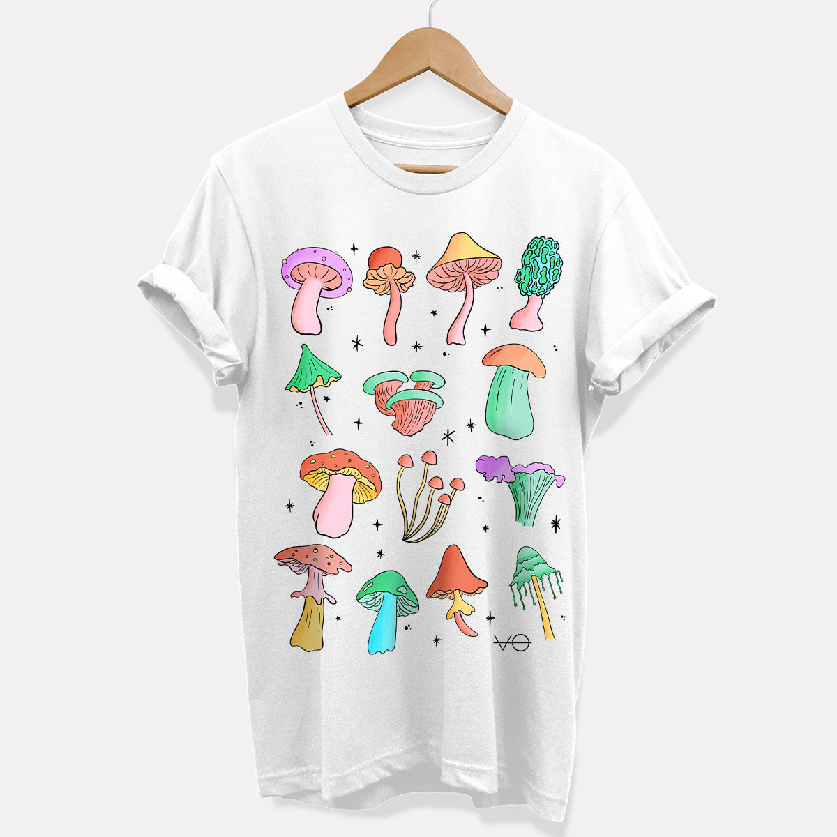 Neon Pastel Mushrooms T-Shirt (Unisex)
