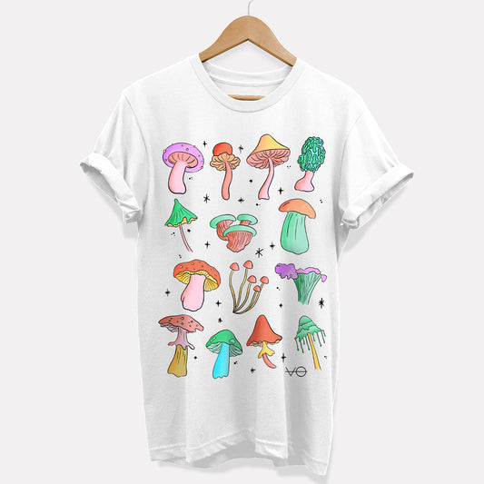 Neon Pastel Mushrooms T-Shirt (Unisex)