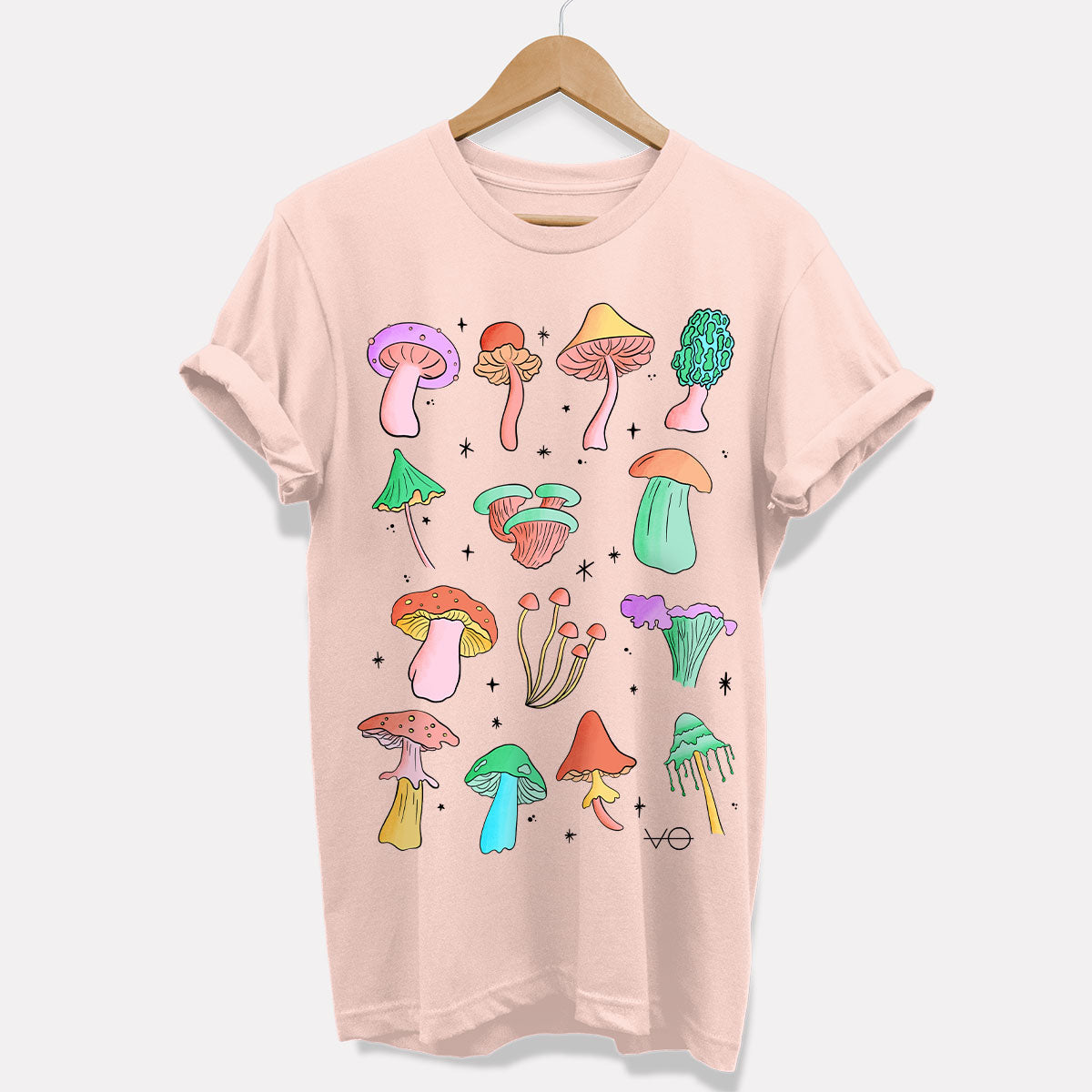Neon Pastel Mushrooms T-Shirt (Unisex)