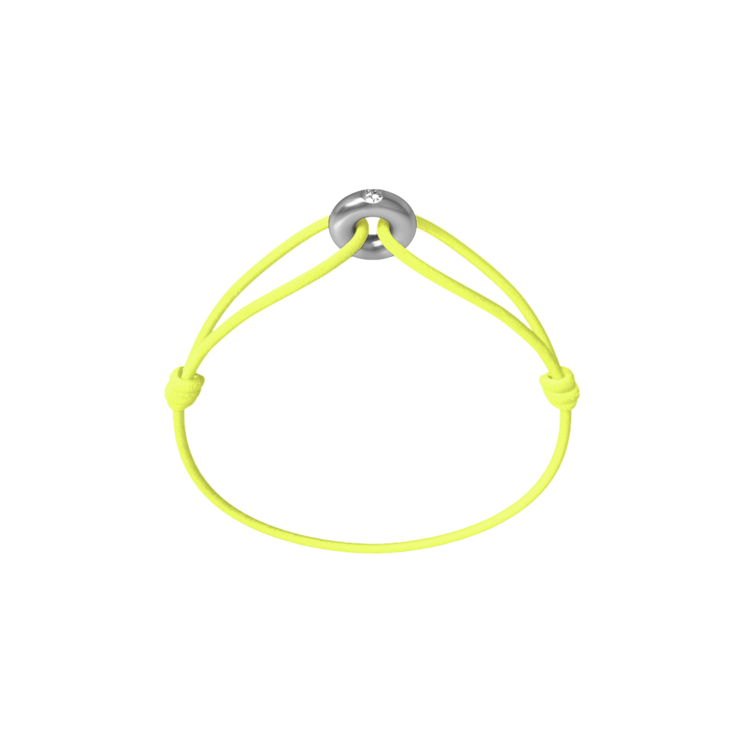 Mini Silver Soho Diamond Cord Bracelet