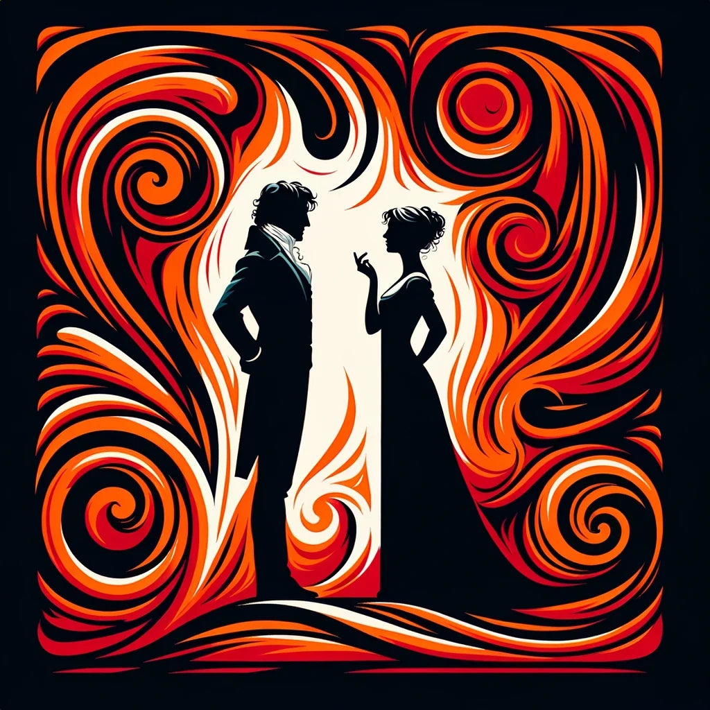 Netherfield's Fiery Embrace Canvas