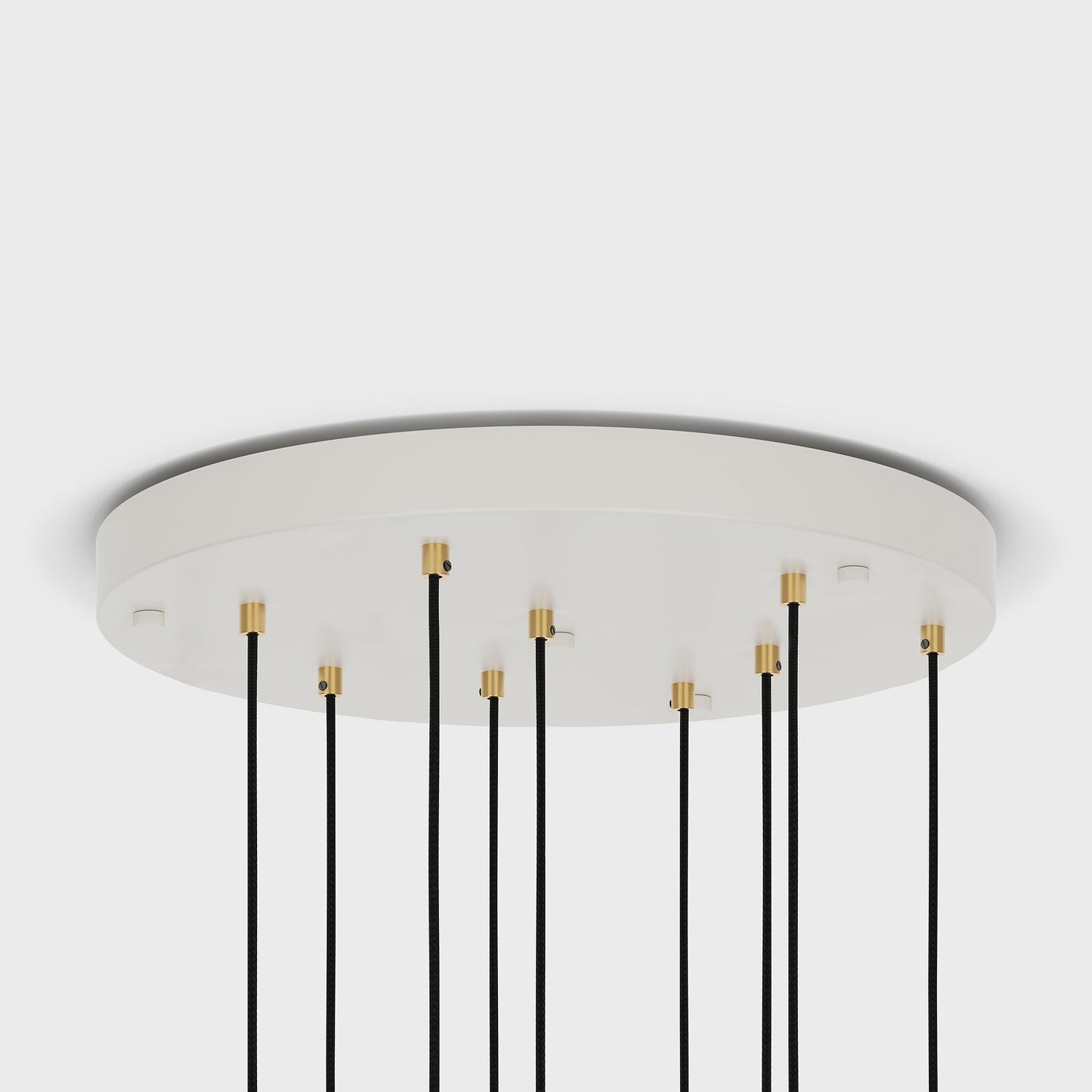 Nine Pendant in Brass + Voronoi II