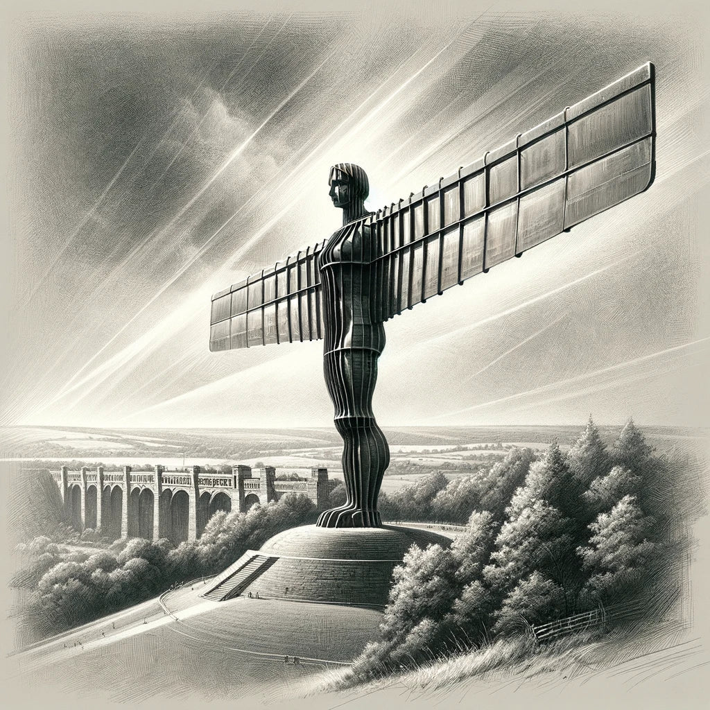 Newcastle Angel of the North Classic Vision Cotton Cushion
