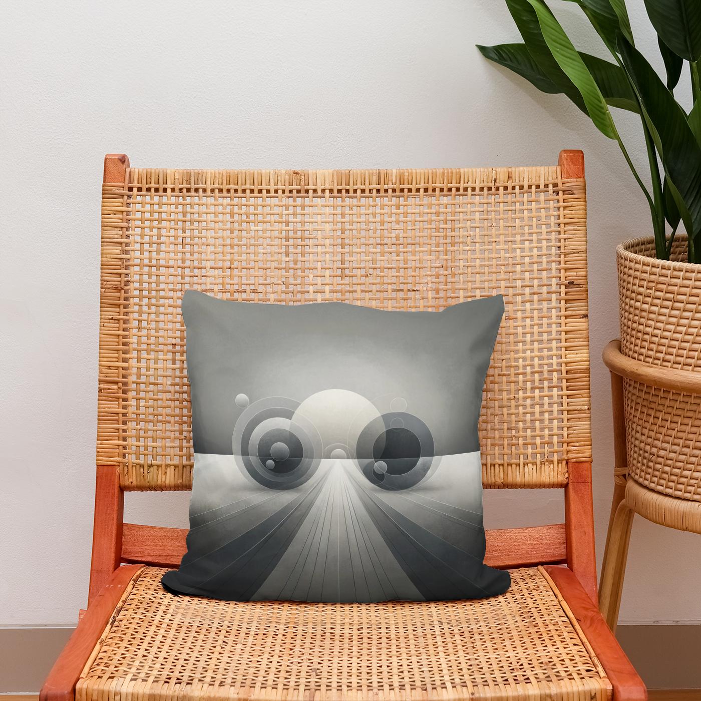 Grey Harmony Cotton Cushion
