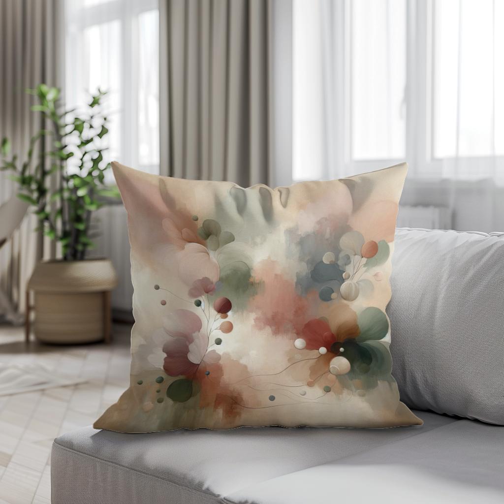 Tranquil Elegance Cotton Cushion