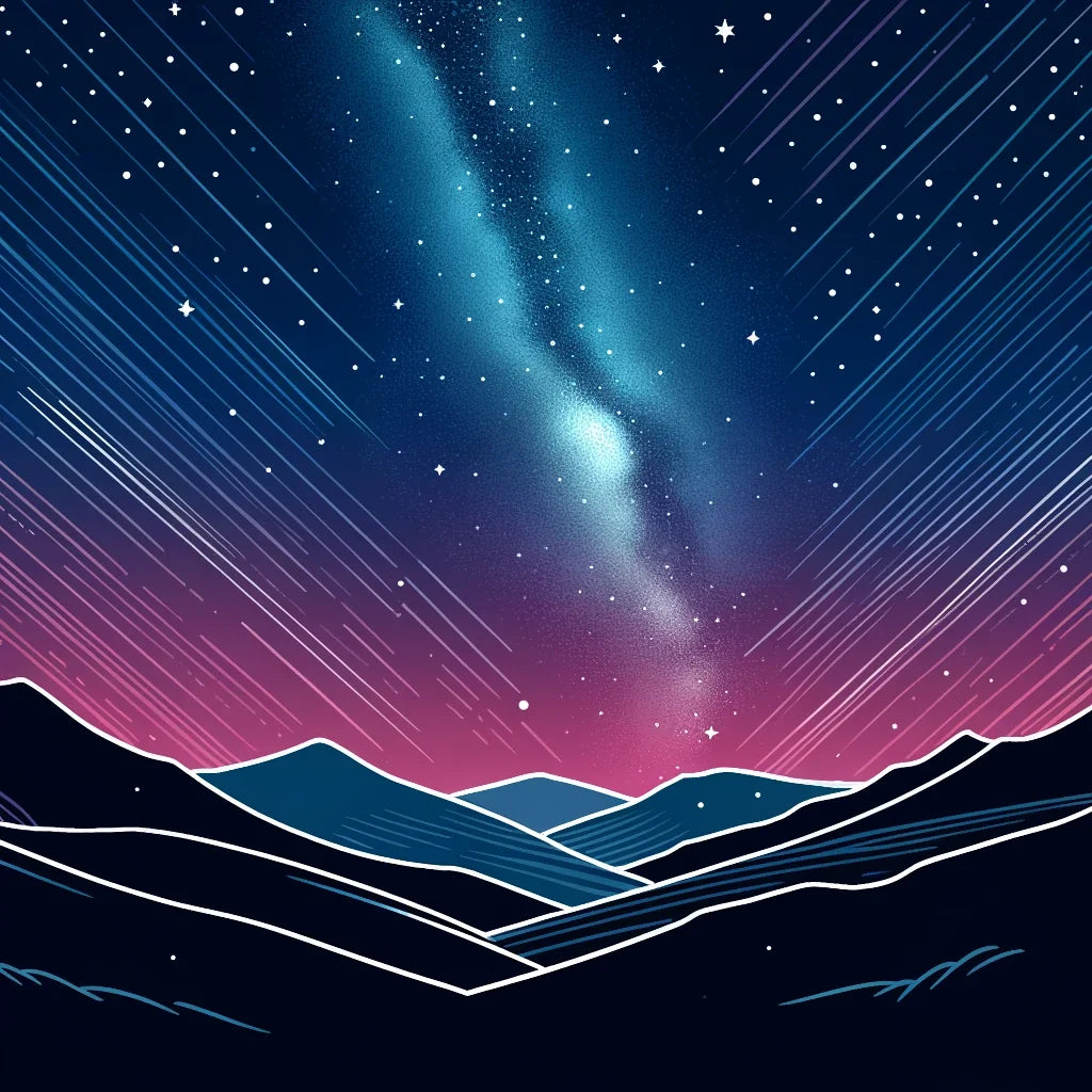 Night Sky in Colorful Canvas