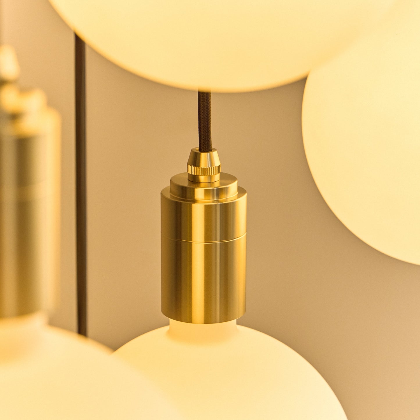 Nine Pendant in Brass + Sphere IV