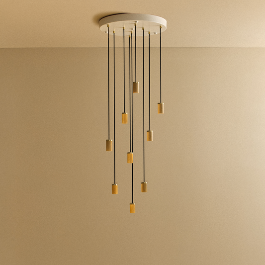 Nine Pendant in Oak