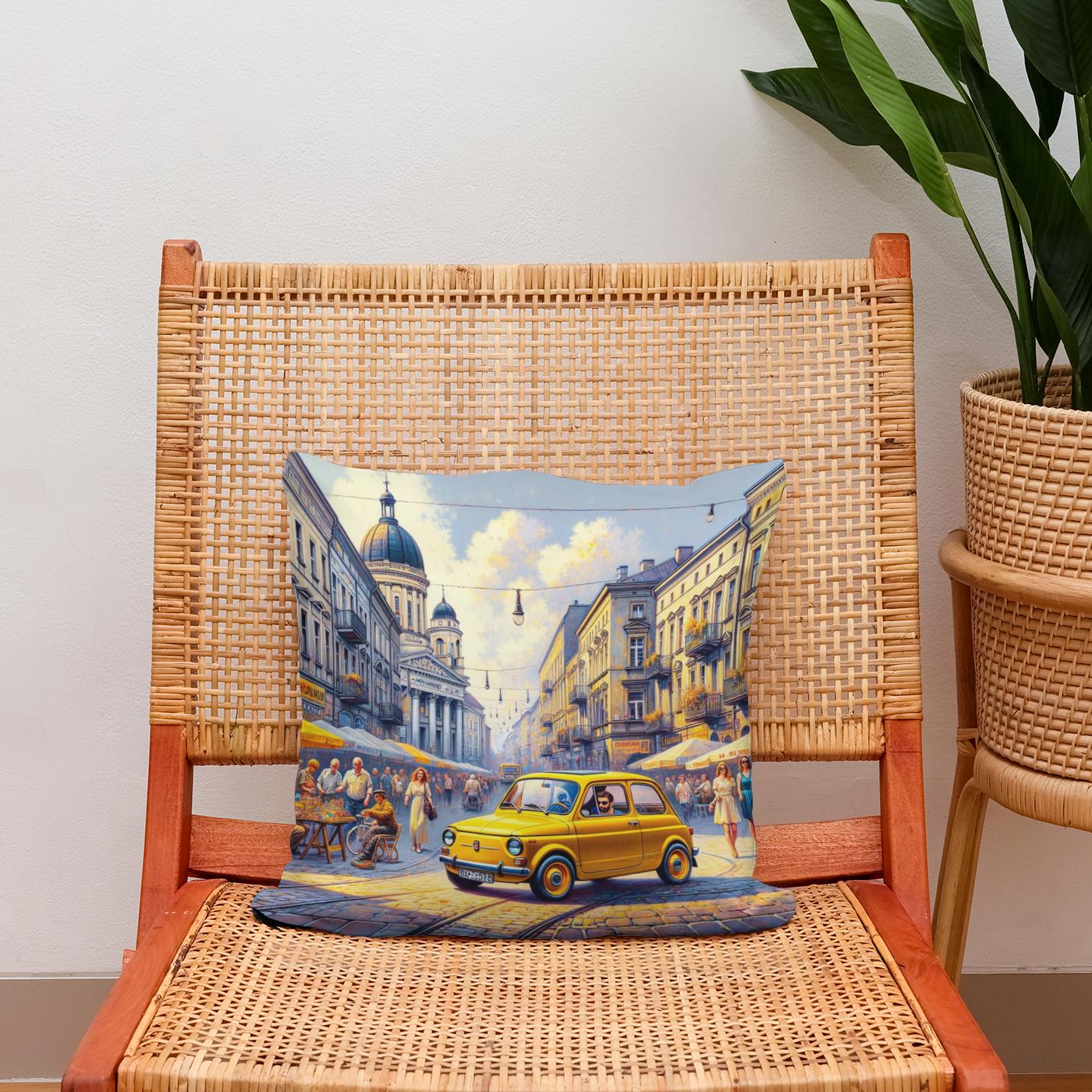 Sunshine Stroll Cotton Cushion