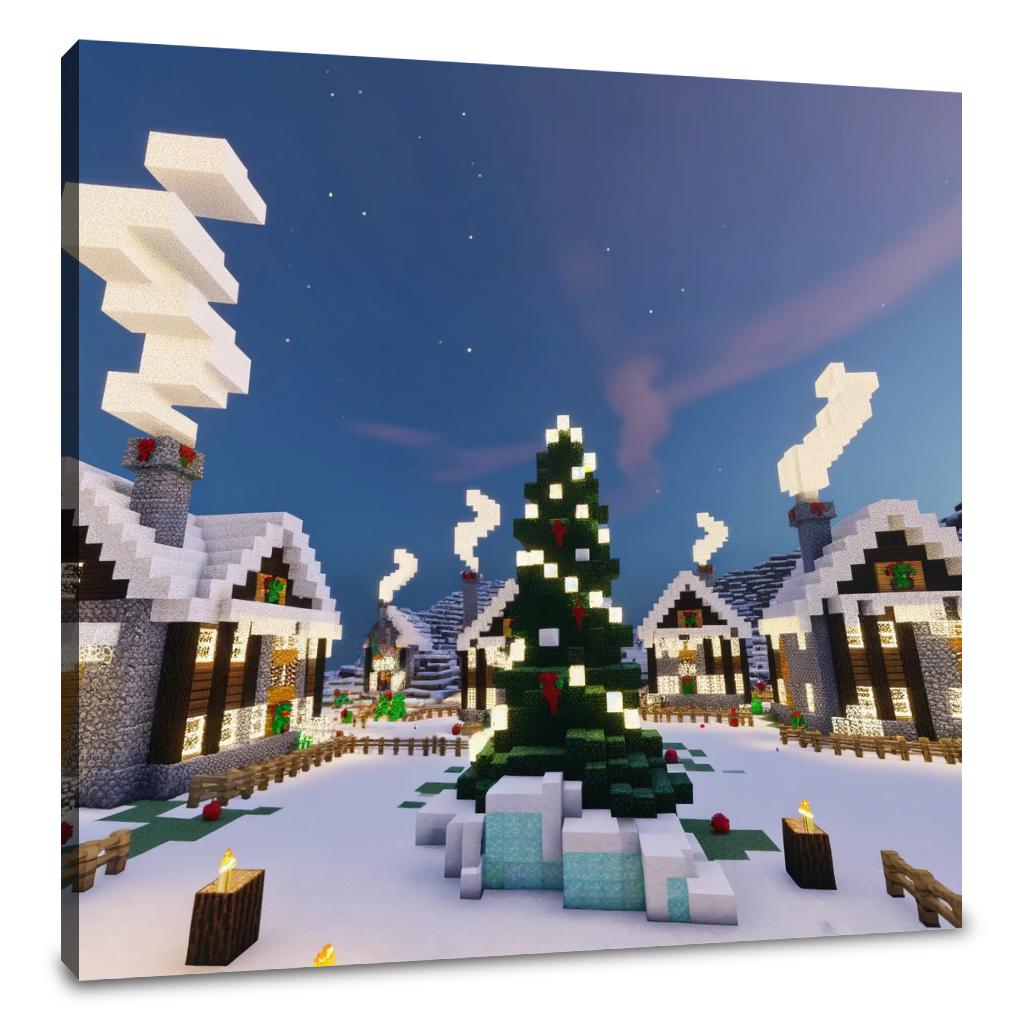 Frosted Hamlet Canvas