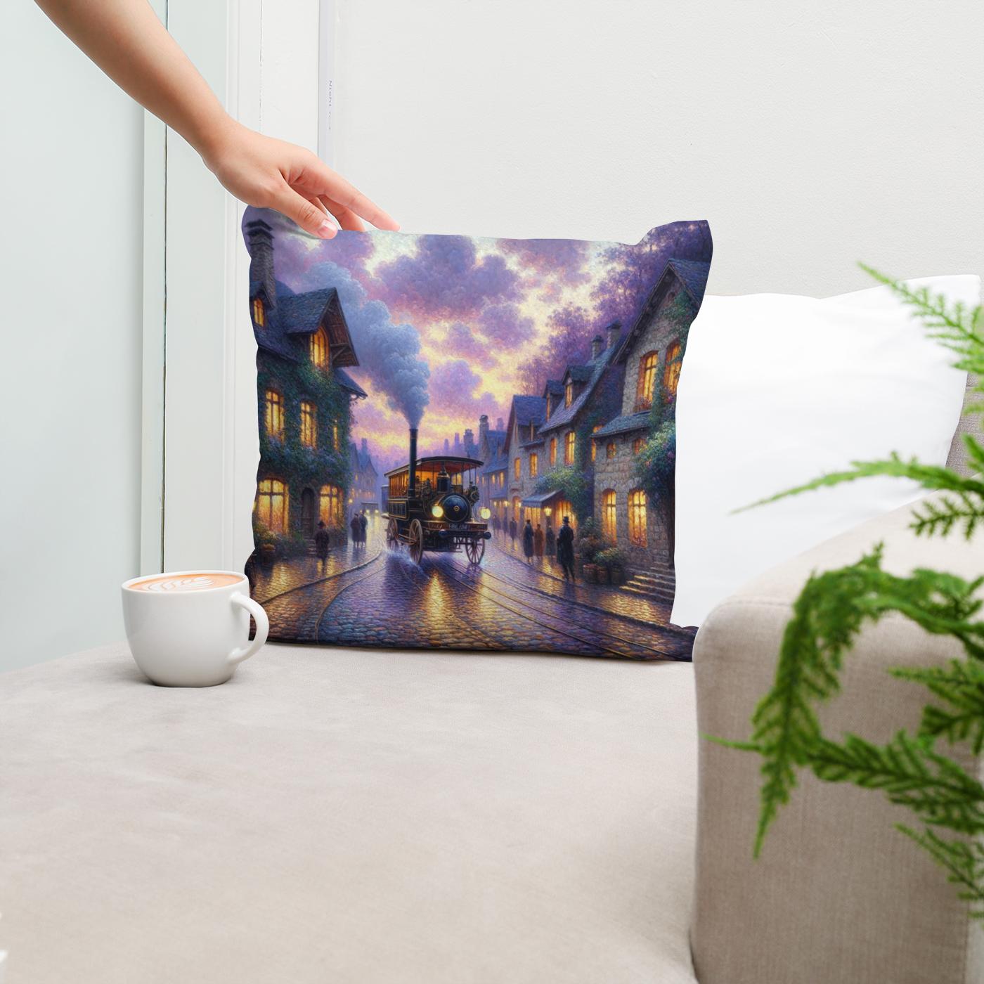Steam Era Serenity Cotton Cushion