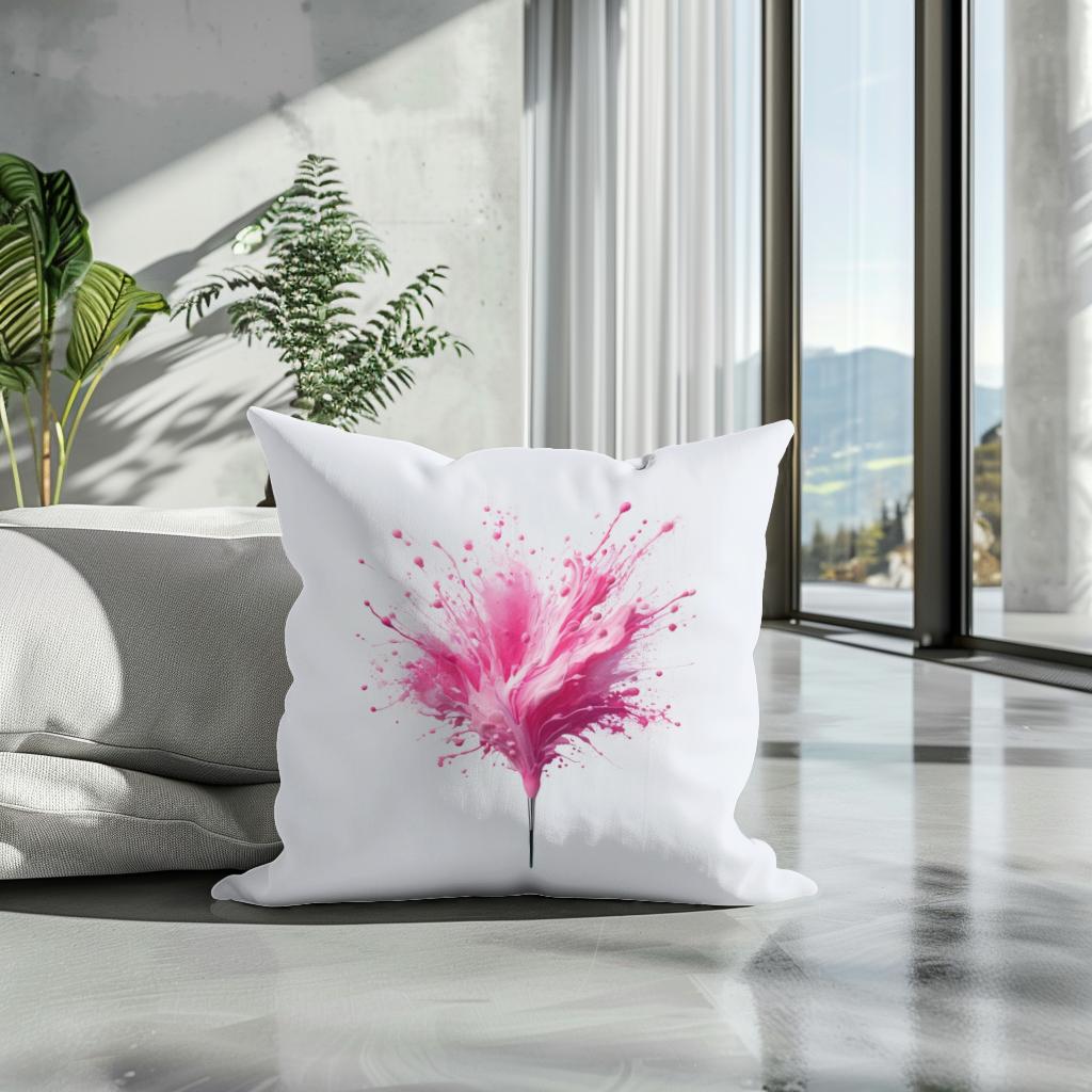 Pink Vibrance Cotton Cushion