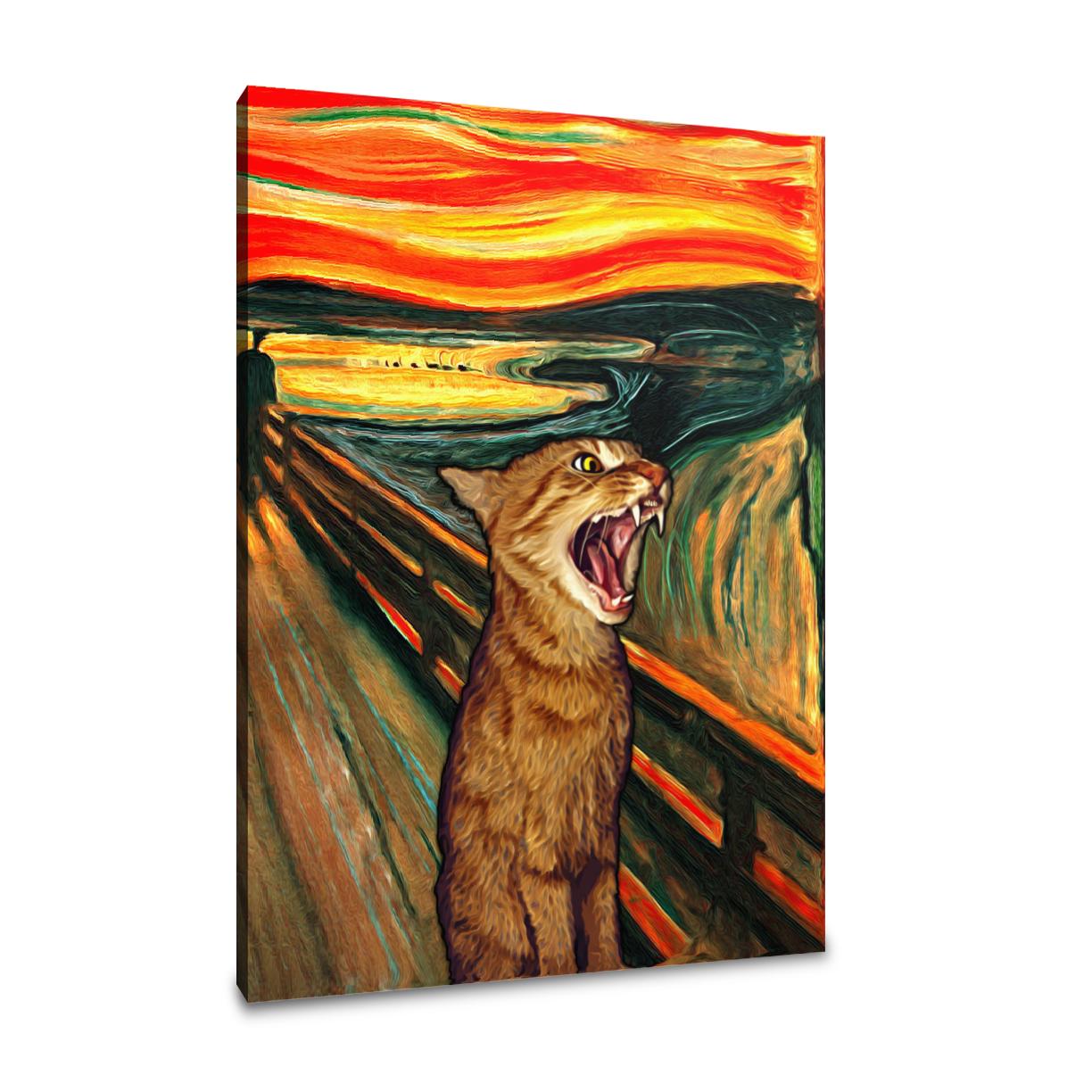 Scream Cat Canvas