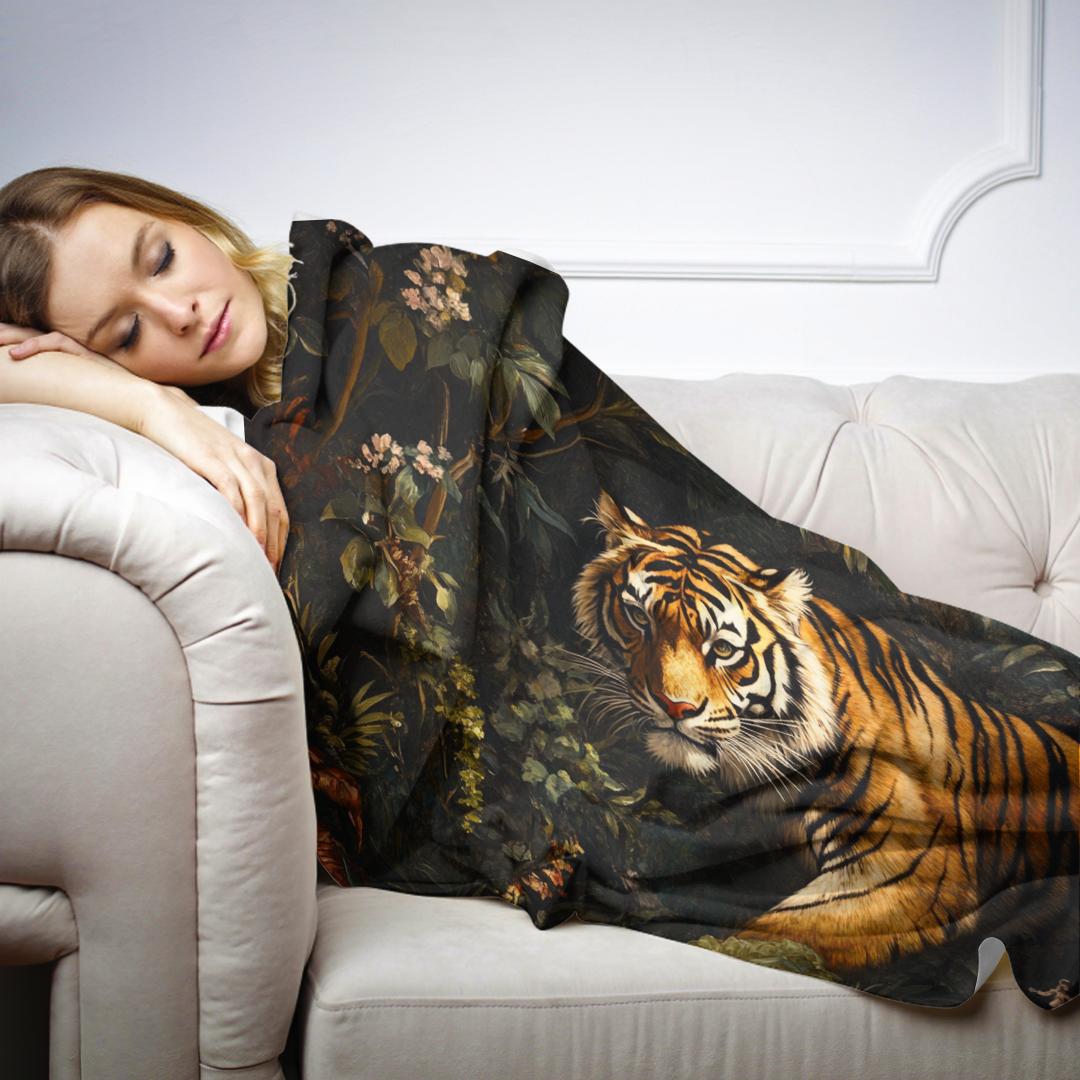 Tiger's Lethal Gaze Blanket