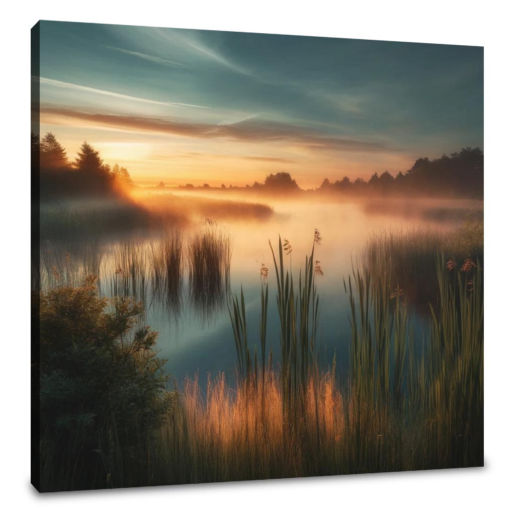 Dawn Wetlands Canvas