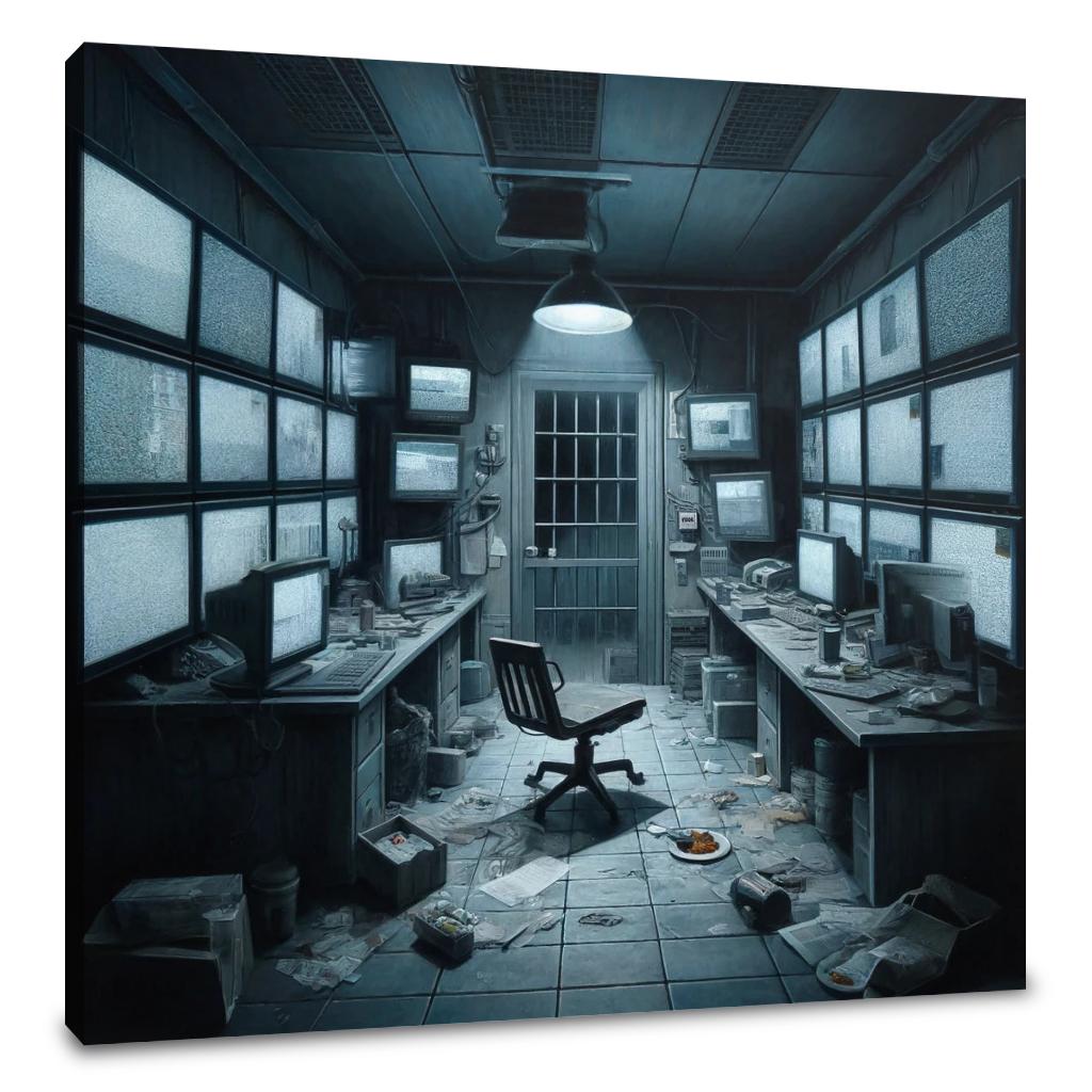Derelict Security Office Canvas