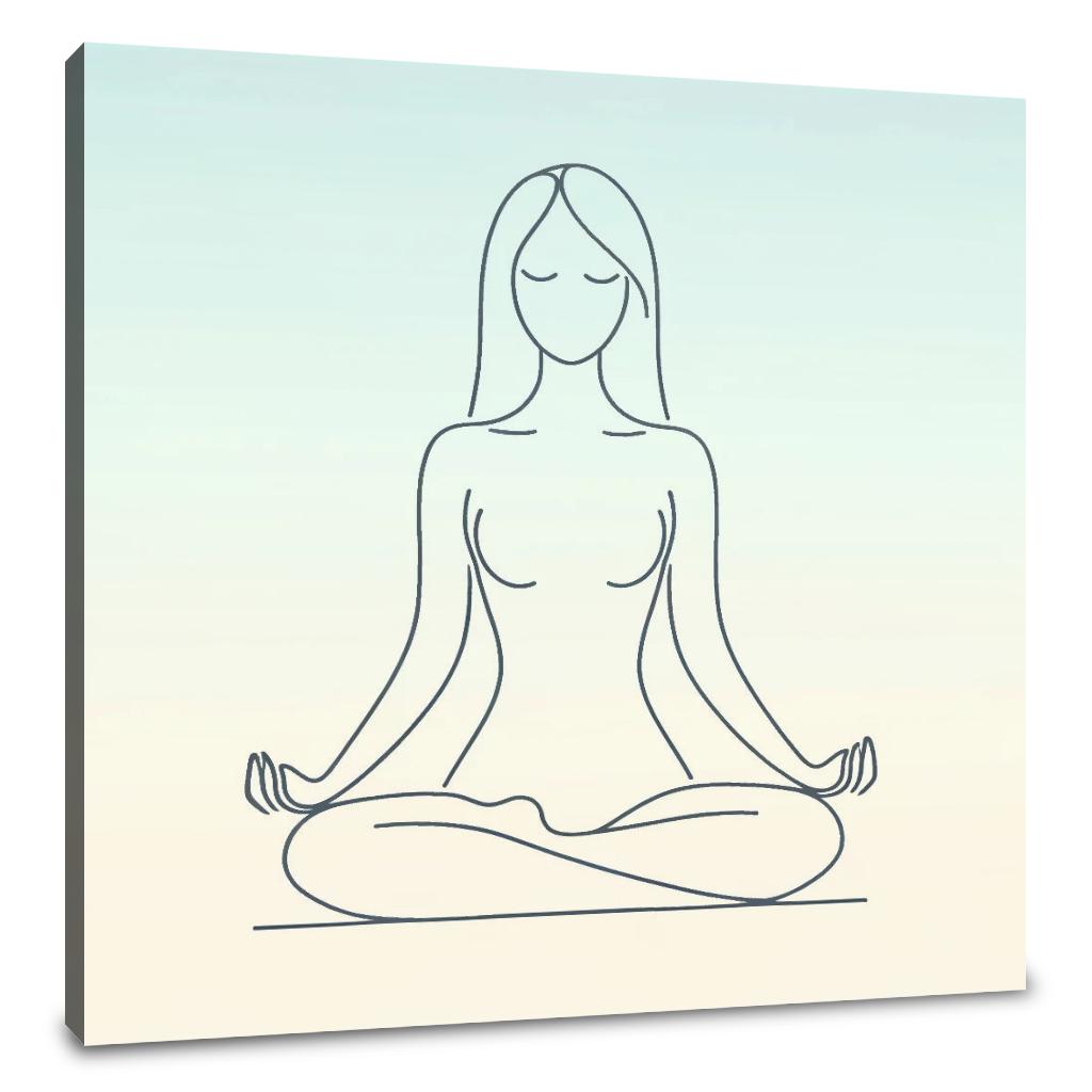 Serenity in Lotus Canvas