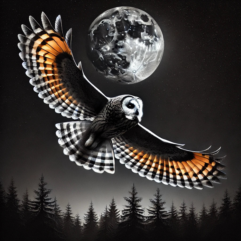 Nocturnal Flight Cotton Cushion