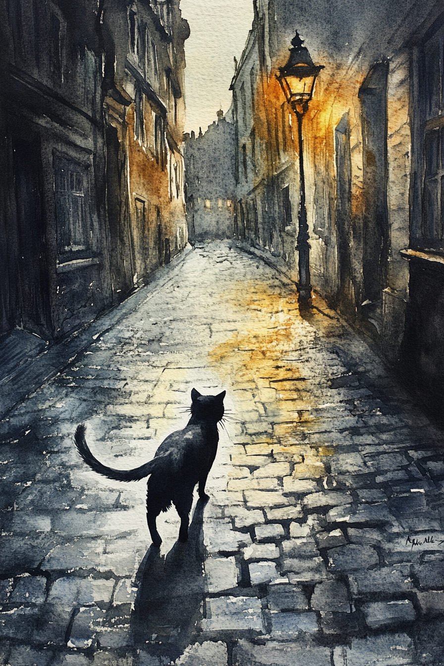 Nocturnal Stroll Canvas