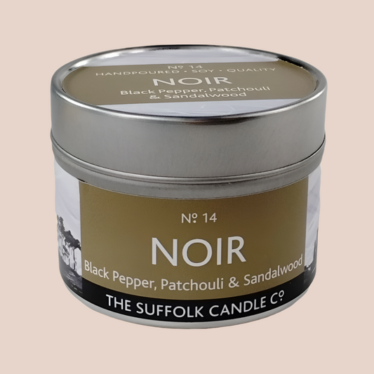 NOIR - Black Pepper, Patchouli and Sandalwood - handmade soy candle - 100g